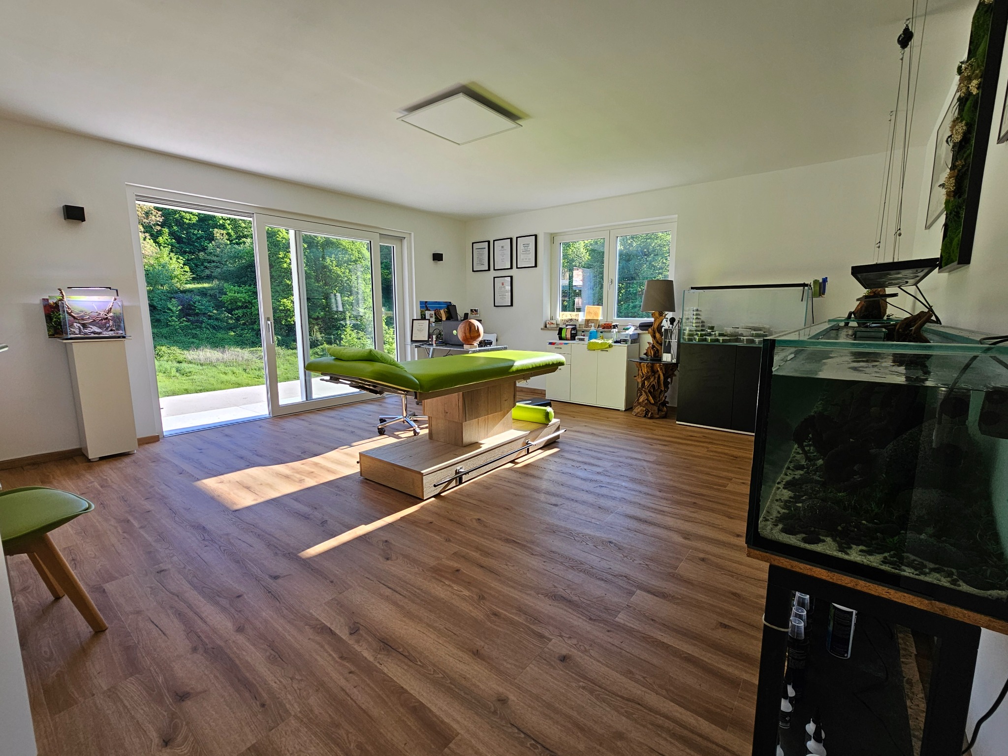 Behandlungsraum mit Liege